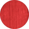 thumbnail image 1 of Ahgly Company Indoor Round Abstract Orange Contemporary Area Rugs, 5' Round, 1 of 1