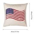 thumbnail image 3 of DefiDgd 18x18inch 4th of July Pillow Covers,American Flag Star Strpied Throw Pillow Covers,Independence Day Red White Blue Summer Outdoor Indoor Home Sofa Couch Decoration(A), 3 of 6