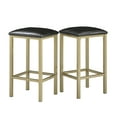 thumbnail image 3 of Weston Home Harper Counter Height Metal Table Table with Faux Marble Top and 2 Stools, Multiple Finishes, 3 of 16
