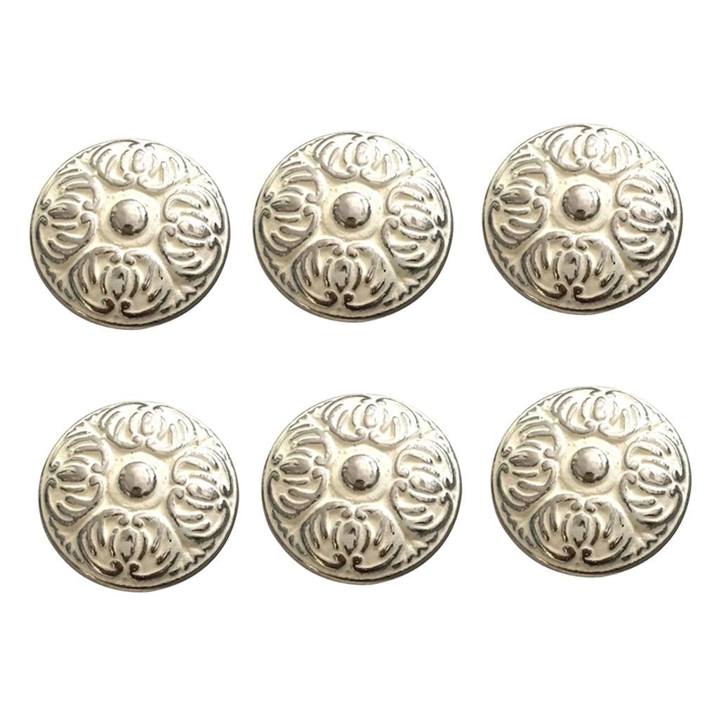 6Pcs Retro Dresser Knob Drawer Pulls Handles Kitchen Cabinet Cupboard Knobs Bathroom Hardware Embossing Design