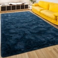 thumbnail image 7 of Lochas Soft Fluffy Rug Modern Accent Carpet Shaggy Area Rugs for Bedroom Indoor Living Room Home Decor,8'X10',Navy Blue, 7 of 7