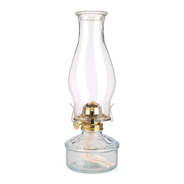 Lámpara de queroseno de vidrio con botella de tinta, lámpara de mantequilla, aceite de parafina, iluminación de ambiente interior y exterior