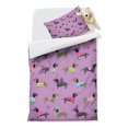 thumbnail image 2 of Colorful Funny Dachshund Duvet Cover and Pillowcase Set for Single Bedding, Bedroom Accessories for Kids Teens, 2 of 5