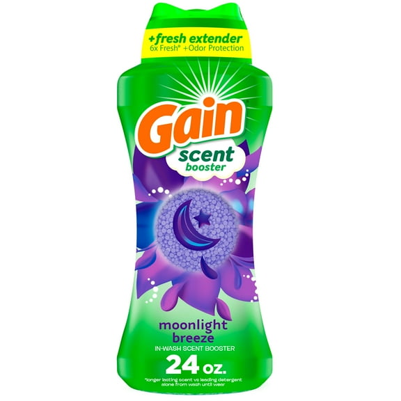 Gain In-Wash Laundry Scent Booster, Moonlight Breeze Scent, Fresh Extender + Odour Protection