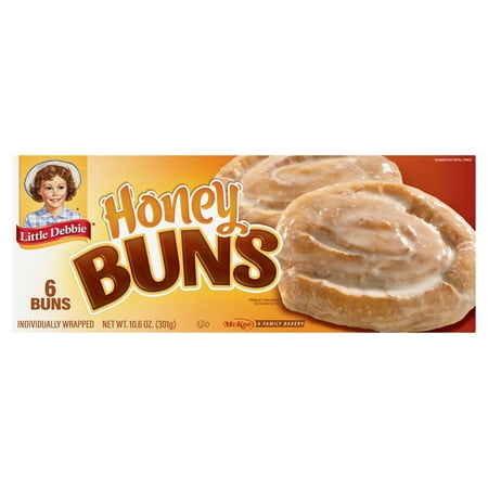 2 Pack – Little Debbie Breakfast Pastries Honey Buns 10.6 oz Package May Vary