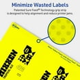 thumbnail image 5 of Avery Printable Rectangle Labels, Neon Yellow, 4" x 3", 40ct, 5 of 11