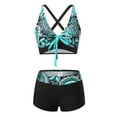 thumbnail image 4 of Womens Swimsuit Two Piece Swimsuit European And American Split Bikini Printed Split Swimsuit Bikini Boxer Striped Swimsuit, 4 of 7