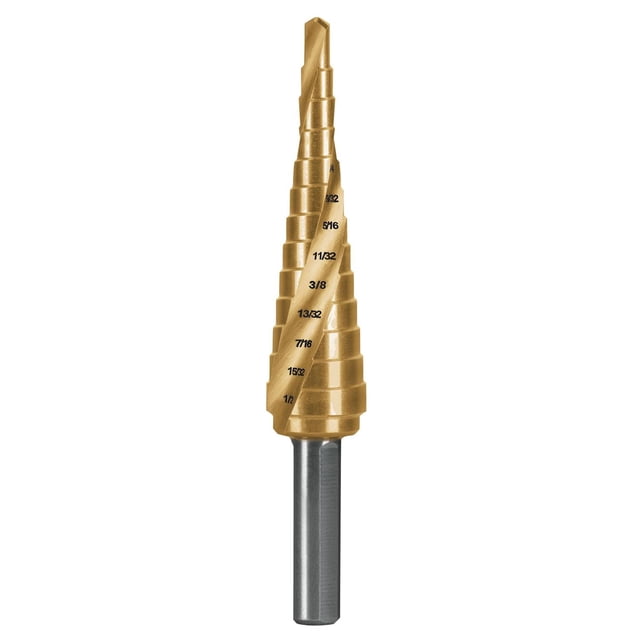 Broca escalonada titanio 13 escalones 1/8" a 1/2", Expert TRUPER BES-13X
