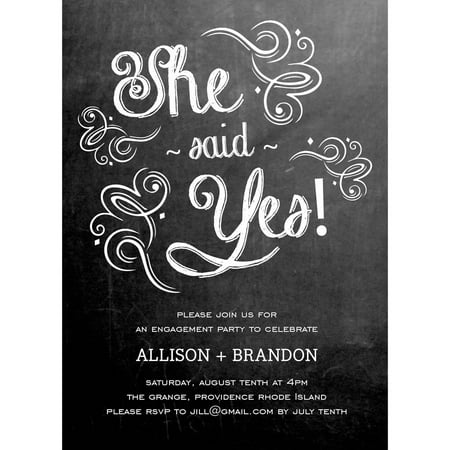 A5 Invite - Sweet Engagement Party Invite Standard Engagement