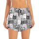 thumbnail image 2 of Balery Cats Group Pantalones cortos deportivos para mujer con forro y dos bolsillos, elásticos, para entrenamiento, gimnasio, yoga-Small, 2 of 7