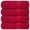 Burgundy-Bath Towels - 4 Pack, variant on Washcloths - 12 Pack Tranquil Navy Cotton Bathroom Towels