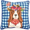 The Pioneer Woman Polyester Country Throw Pillow, Blue