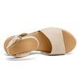 thumbnail image 3 of Dream Pairs Women's Platform Ankle Strap Open Toe Espadrille Wedge Sandals, 3 of 5