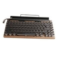 thumbnail image 1 of Clavier de Jeu Mécanique, Clavier Étanche 83 Touches avec Éclairage RVB, Clavier Style Machine à Écrire Rétro avec Capuchons de Touches Ronds, pour PC Portable Tablette Téléphone, 1 of 7