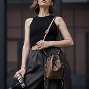 Drawstring Camera Bag,Soft Small Camera Pouch Handbag for Mirrorless Cameras