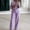 Purple, variant on Aueoeo Women's 2 Piece Outfit Long Sleeve Crop Blazer Jackets Long Pants With Pockets Elegant Business Work Suit Sets