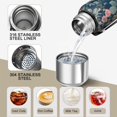 thumbnail image 3 of 20 Oz Pioneer Flower Coffee Tumbler Double Wall Insulated Stainless Steel Water Bottle | Metal Reusable Thermoses Flask with Cup Cap | Leak & Sweat Proof with Anti-Dust Lid, 3 of 7