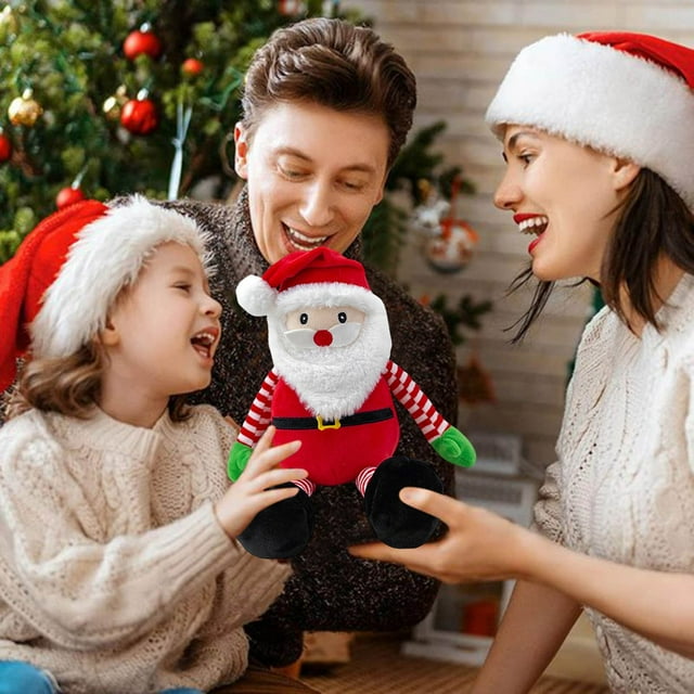 Festive Holiday Snowman Santa Cartoon Stuffed Doll Soft Toy For Children Christmas