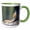 Green/White, variant on 3drose, Wy. Golden-mantled Ground Squirrel Stretching., 11oz Mug