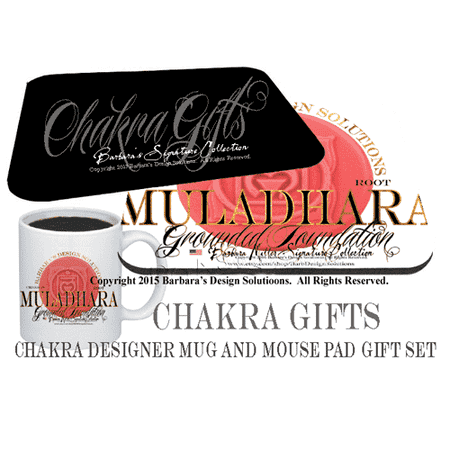 Chakra Root Designer Mouse Pad And Ceramic Mug Gift Set By B D S