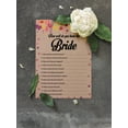 thumbnail image 5 of Inkdotpot 50-PackRustic Kraft FloralHow Well Do You Know The Bride Bridal Shower Bachelorette PartyGameWho Know The Bride Best ActivityCards, 5 of 7
