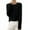 A01-Black, variant on Odbmxy Women Sweater Pullover Long Sleeve Cotton Fall Sweaters for Women 2024 Knitted Layering Single Slim Gold Sweaters