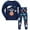 ZA Dark Blue, variant on Little Girls Outfits Long Sleeve Cat Prints Crewneck Sweatshirts Pants 2PCS Outfits Toddler Kids Loungewear Clothes Set For Fall Winter