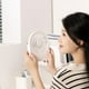thumbnail image 2 of Mini Desktop Wall Hanging Fan Cooler Ultra Thin Summer Cooling Fan - Dark Blue, 2 of 5