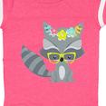 thumbnail image 4 of Inktastic Hipster Raccoon, Raccoon With Glasses, Flowers Boys or Girls Baby Bodysuit, 4 of 5