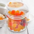 thumbnail image 2 of Contenedores de alimentos a prueba de fugas, frascos de dulces con tapas, tanque de almacenamiento transparente de 8 oz, plástico para galletas, mascotas, nueces, 10 piezas, 2 of 6
