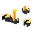 thumbnail image 3 of Matsuzay Gancho para reposacabezas de coche con soporte para teléfono, percha para respaldo de asiento para bolso, monedero, paño de comestibles, Teléfono y Comunicación amarillo, 3 of 5
