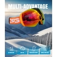 thumbnail image 4 of CRG Sports Ski Goggles 100% UV Protection Frameless Snowboard Goggles for Men,Women,Adults, 4 of 6