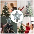 thumbnail image 2 of Árbol de Navidad Glitter Star Topper Proyector Patrón de estrella Lámpara de proyección TFixol  Proyector de luz, 2 of 7