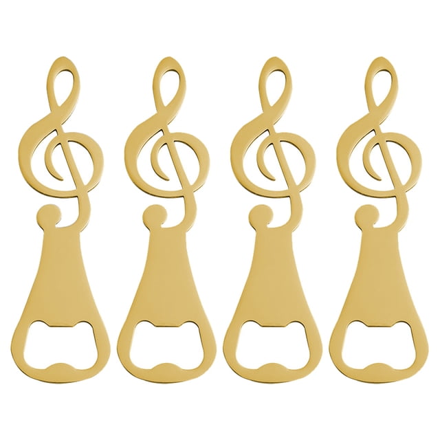 Abridor de botellas de cerveza con música de 4 piezas, abridor de botellas de guitarra, abridor de botellas de barman, amantes de la música, bebedores.