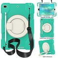 thumbnail image 1 of Funda para iPad Air de 10,2 pulgadas (2019/2020) con correa para el hombro, soporte de anilla grande, portalápices, protección contra caídas, duradera., 1 of 5