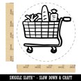 thumbnail image 2 of Shopping Cart Full Groceries Food Rubber Stamp for Scrapbooking Crafting Stamping - Large 1-1/4 Inch, 2 of 7