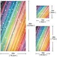 thumbnail image 3 of Coolnut Colorful Striped Stars Bathroom Towel Set Absorbent Soft 3-Piece Bath Towel Hand Towel Washcloth Decorative Towels for Bathroom Gym Hotel Beach Swimming Pool Washcloth Gift, 3 of 7