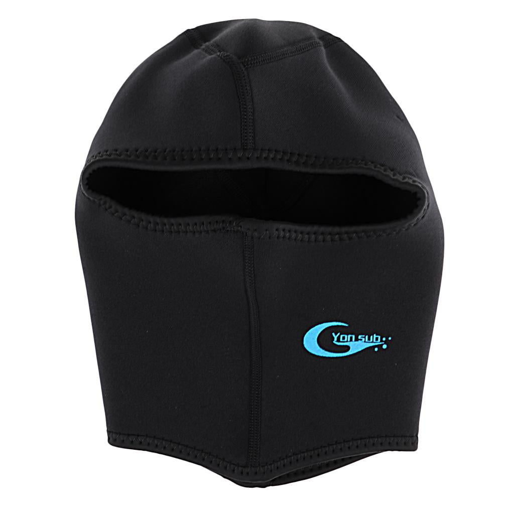 3mm Neoprene Wetsuit Bib Hood Neck Cover Snorkeling Scuba Diving Cap Divers Hat 