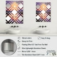 thumbnail image 4 of Designart "Sunset Embrace in Yellow and Purple Oceans II" Coastal Sunset Oversized Wall Mirror - Coastal Landscapes Bathroom Wall Mirror Decor - Multiple Color Options, 4 of 6