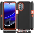 thumbnail image 7 of TASHHAR Moto G Stylus 5G 2022 Case with Screen Protector Military Grade Heavy Duty Protection 3 in 1 Shockproof Armor Rugged Durable Detachable for Motorola Moto G Stylus 5G 2022 Phone - Black+Orange, 7 of 7