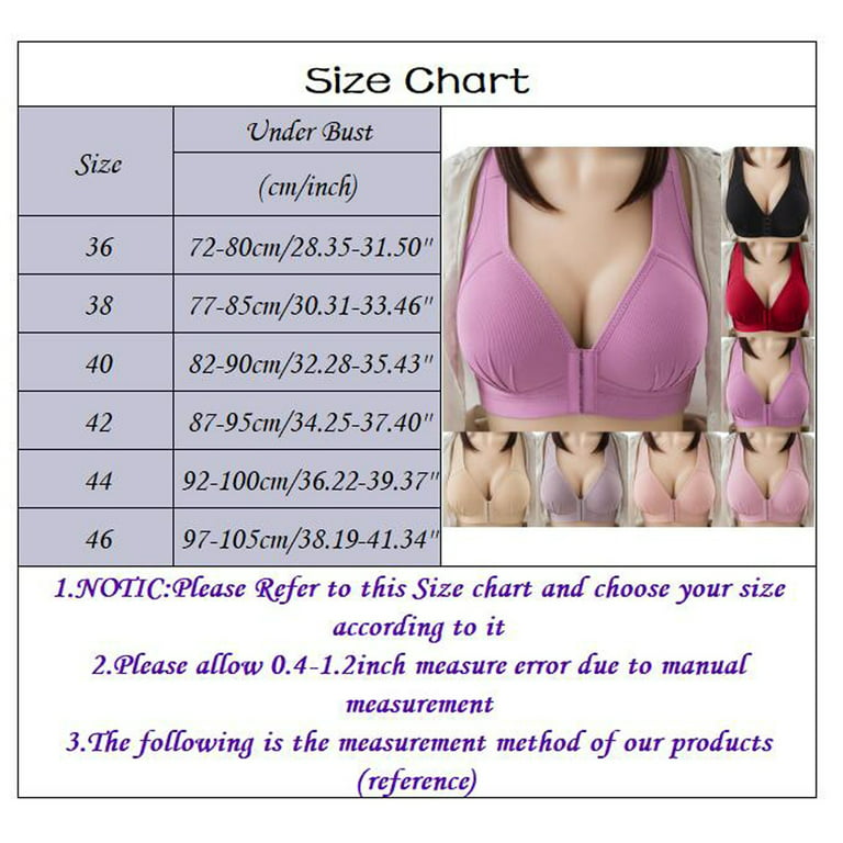 Quealent Everyday Bras Women's Plus Size Visual Effects Minimizer