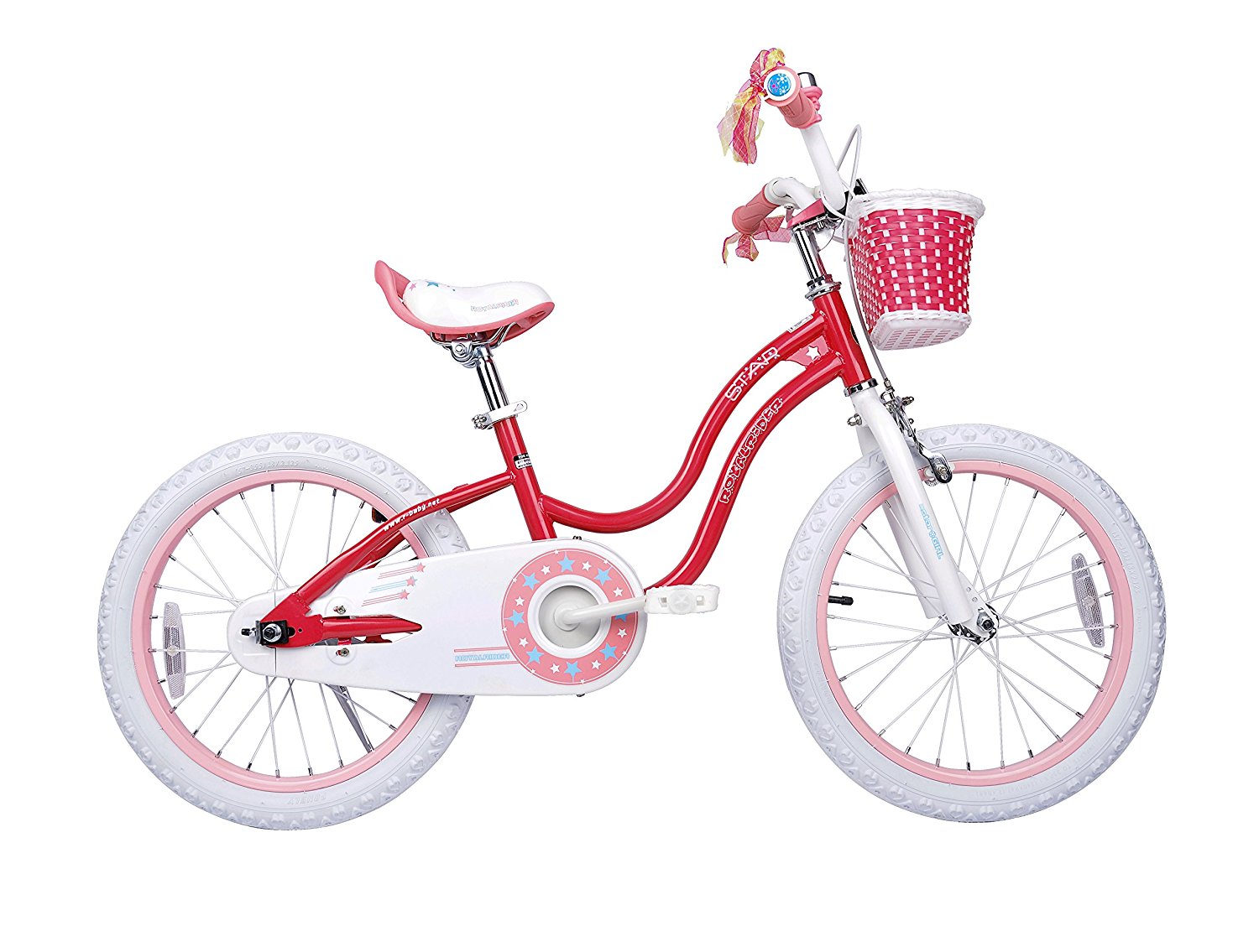 Royalbaby Stargirl Bike, Girl's Bike with Basket, 12"/14" with Training