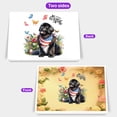 thumbnail image 2 of Newfoundland Celebrates Spring and Enjoys a Happy Easter 7x5in Folded Greeting Card Newfie Dog Lover Gifts Single Note Card with Envelope - 02001, 2 of 5