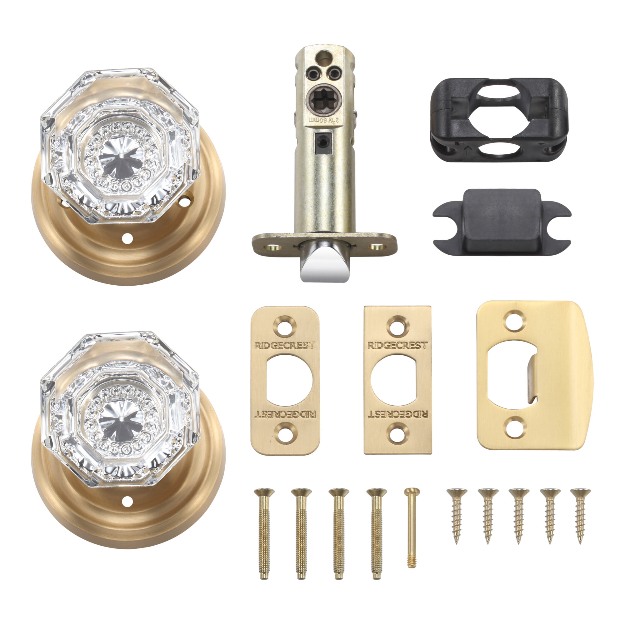Sure-Loc Torrey Privacy Door Knob Silver Nickel Nickel Finish