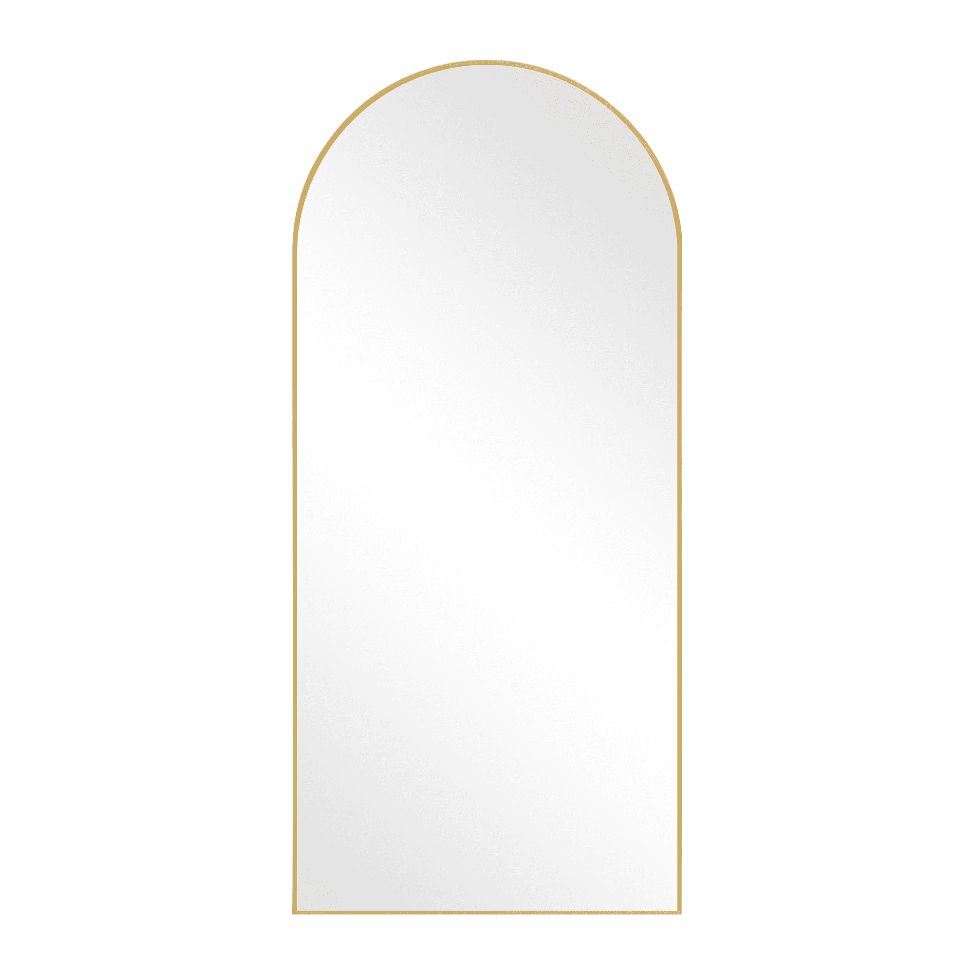 MAYEERTY 71" x 32" Gold Modern Arched Full Length Floor Mirror