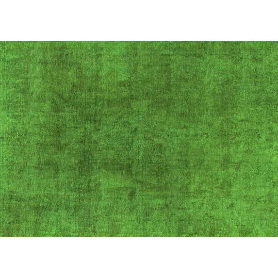 Ahgly Company Indoor Rectangle Abstract Green Modern Area Rugs, 6' x 9'