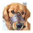 thumbnail image 1 of Bozal antiladridos de cuero para perros grandes, medianos y pequeños L, 1 of 5
