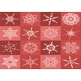 thumbnail image 1 of Ahgly Company Machine Washable Indoor Rectangle Transitional Red Area Rugs, 5' x 7', 1 of 7