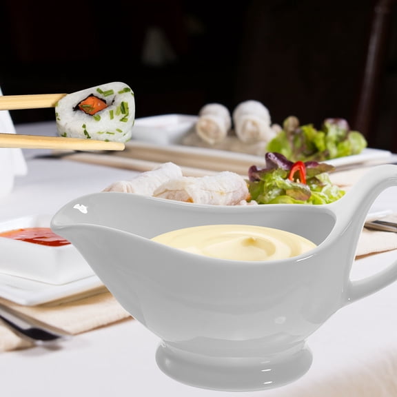 Gravy Boat and Saucer Ceramic 1Set for Kitchenware