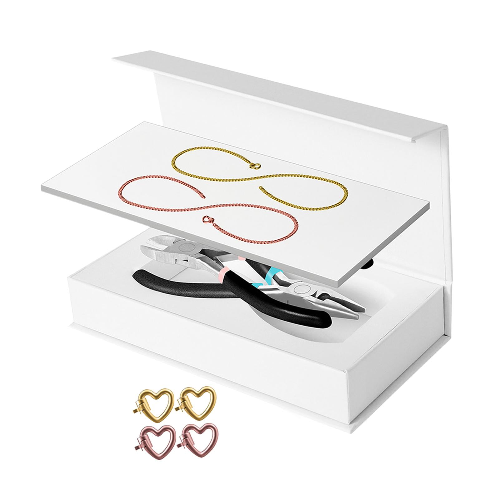 Milageto Permanent Bracelet Kit Bracelet Making for Couples for Summer Valentines Gold 1 Rose Gold